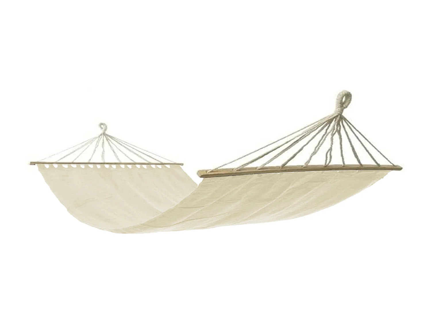 MilaniHome.it - Amaca di Cotone Naturale di design per esterno giardino cm 200 x 150di coloreBeige