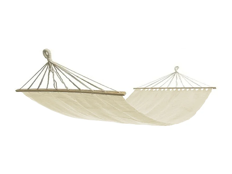 MilaniHome.it - Amaca di Cotone Naturale di design per esterno giardino cm 200 x 150di coloreBeige