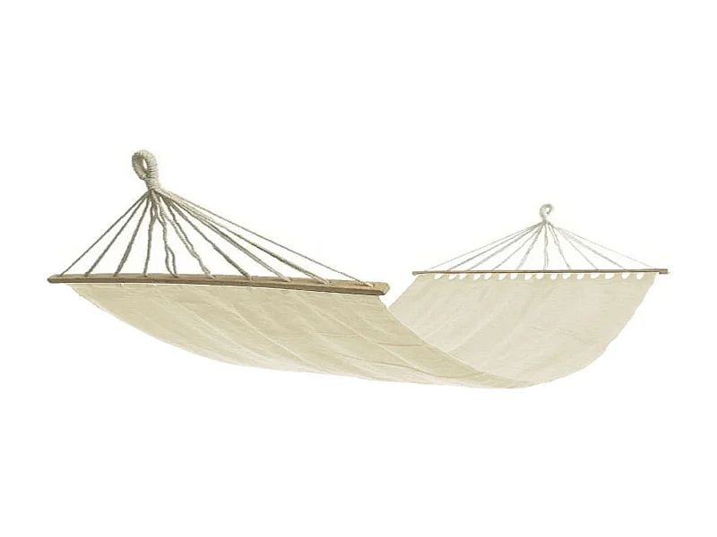 MilaniHome.it - Amaca di Cotone Naturale di design per esterno giardino cm 200 x 150di coloreBeige