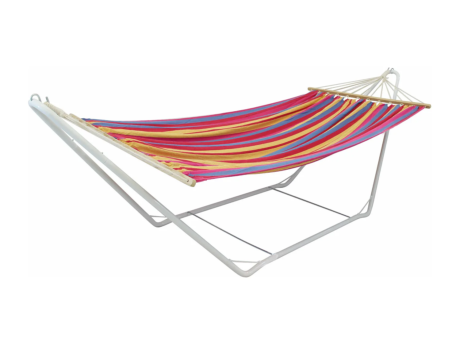 MilaniHome.it - Amaca Cotone 220x160 Per Campeggio Spiaggia Mare Piscina Giardinodi coloreRosso