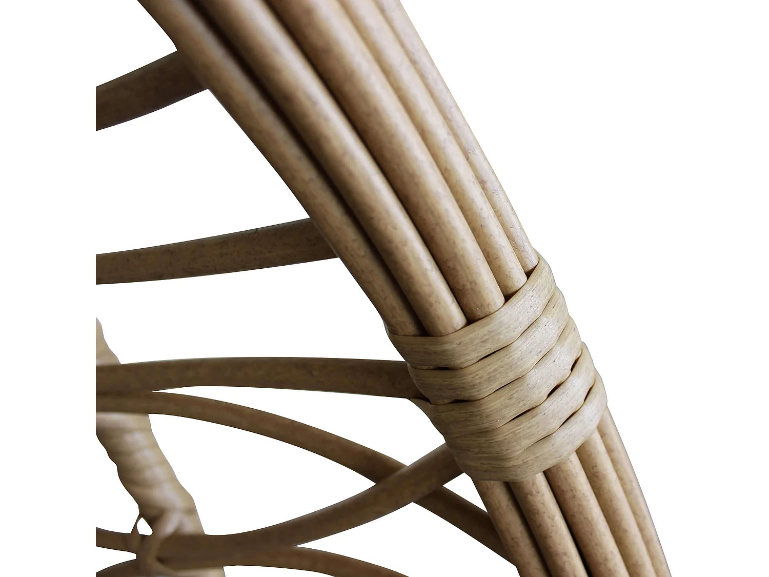 MilaniHome.it - Sedia Sospesa Poltrona A Dondolo Intrecciato In Rattan Per Casa E Giardino Con Cuscinodi coloreMarrone