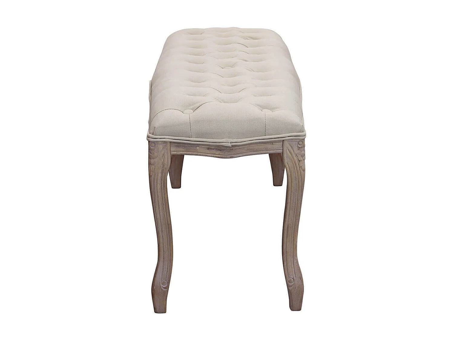 MilaniHome.it - panca vintage in tessuto di design moderno vintage cm 110x36x47 hdi coloreBeige