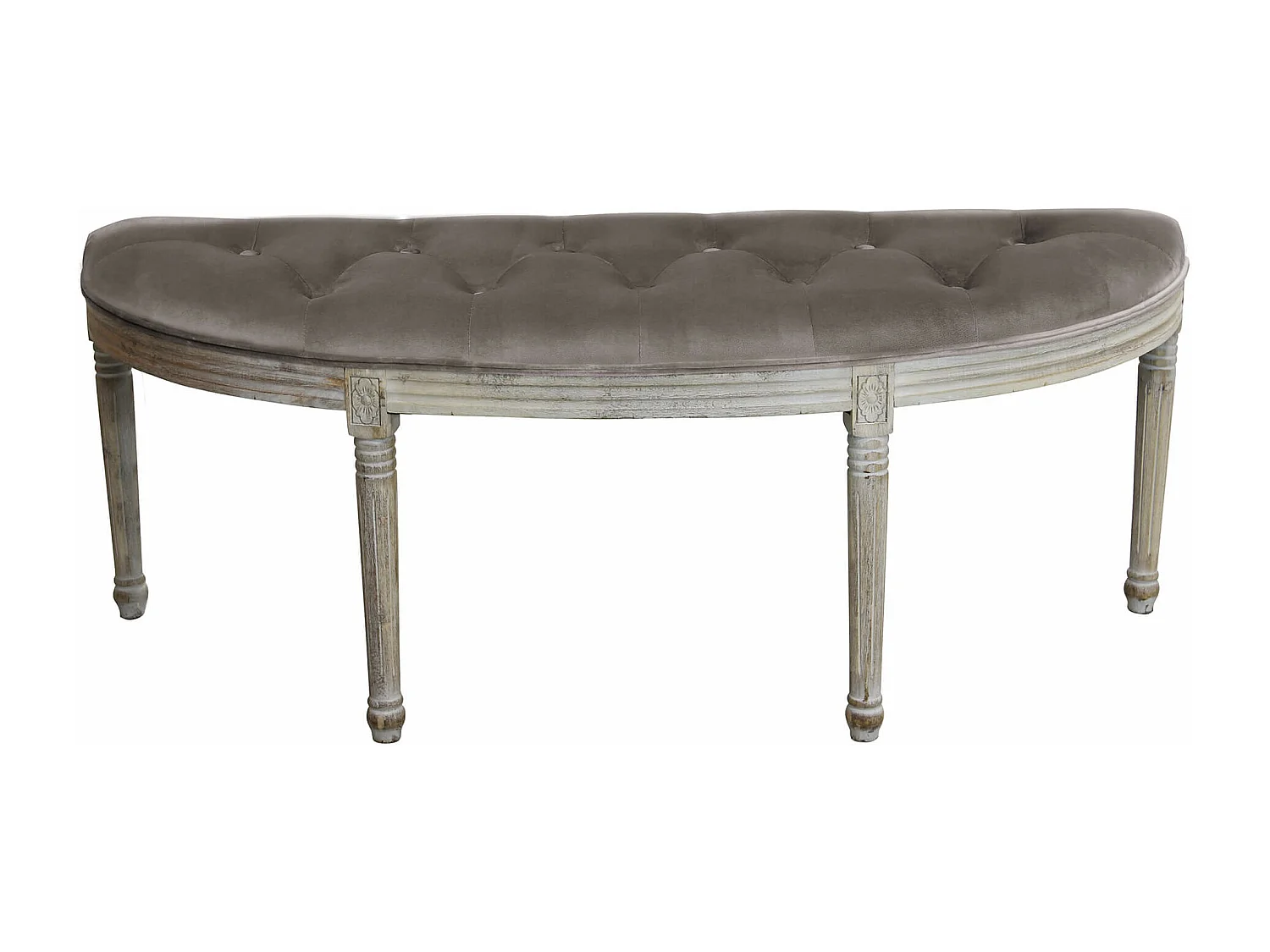 panca vintage in velluto di design moderno vintage cm 125x45x48 h