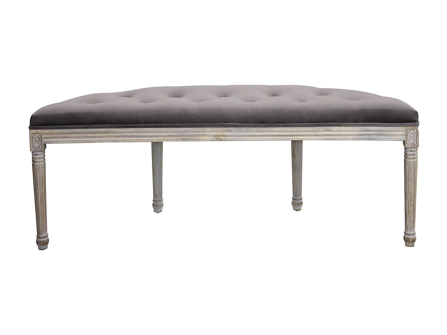 panca vintage in velluto di design moderno vintage cm 125x45x48 h