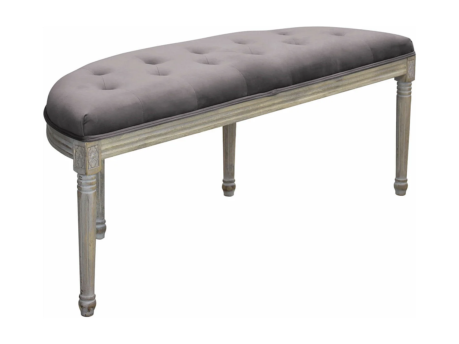 panca vintage in velluto di design moderno vintage cm 125x45x48 h