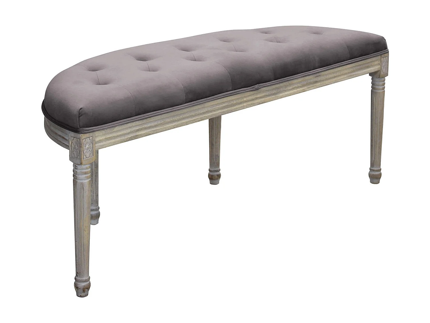 panca vintage in velluto di design moderno vintage cm 125x45x48 h