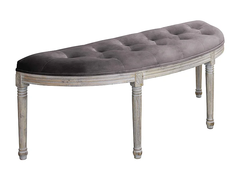 panca vintage in velluto di design moderno vintage cm 125x45x48 h