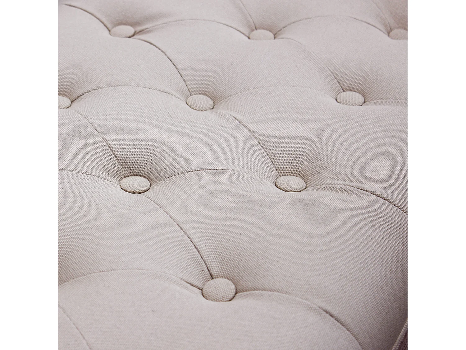 MilaniHome.it - panca vintage in tessuto di design moderno vintage cm 113x48x 45/60 hdi coloreBeige