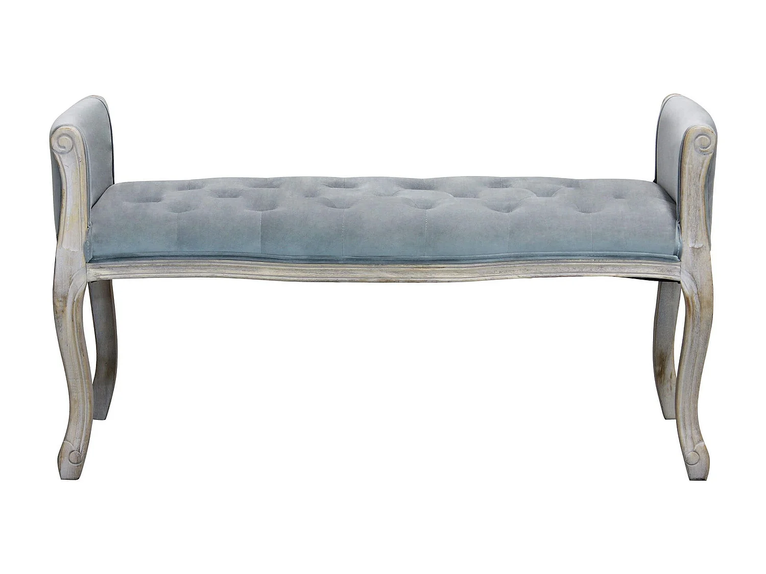 MilaniHome.it - panca vintage in velluto di design moderno vintage cm 113x48x 45/60 hdi coloreGrigio