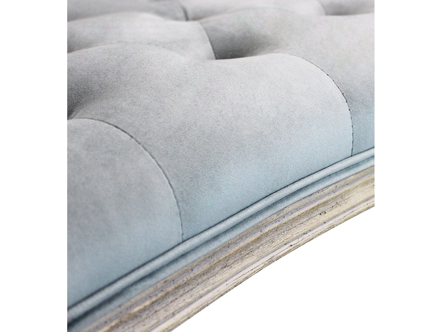 MilaniHome.it - panca vintage in velluto di design moderno vintage cm 113x48x 45/60 hdi coloreGrigio