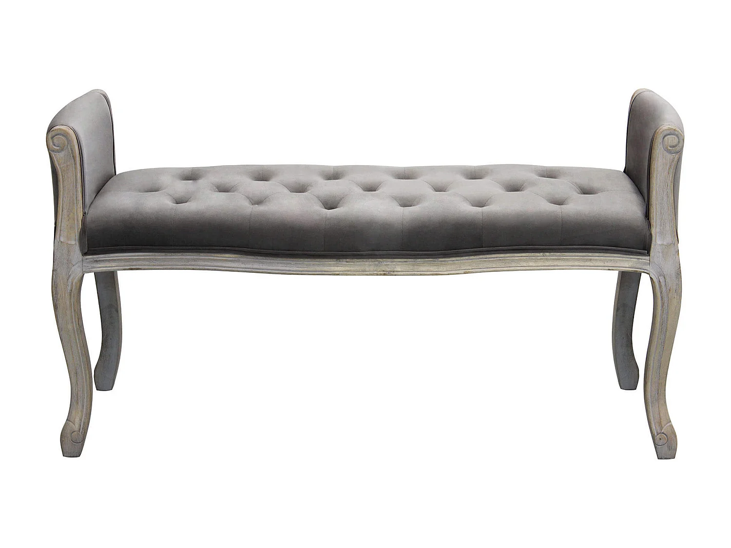 MilaniHome.it - panca vintage in velluto di design moderno vintage cm 113x48x 45/60 hdi coloreTaupe