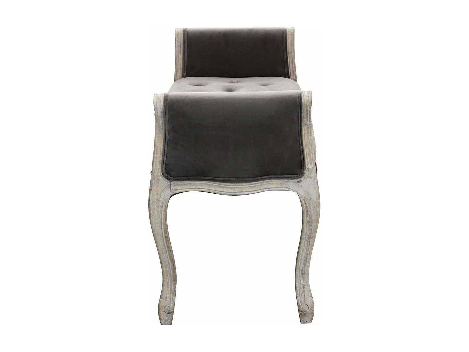 MilaniHome.it - panca vintage in velluto di design moderno vintage cm 113x48x 45/60 hdi coloreTaupe