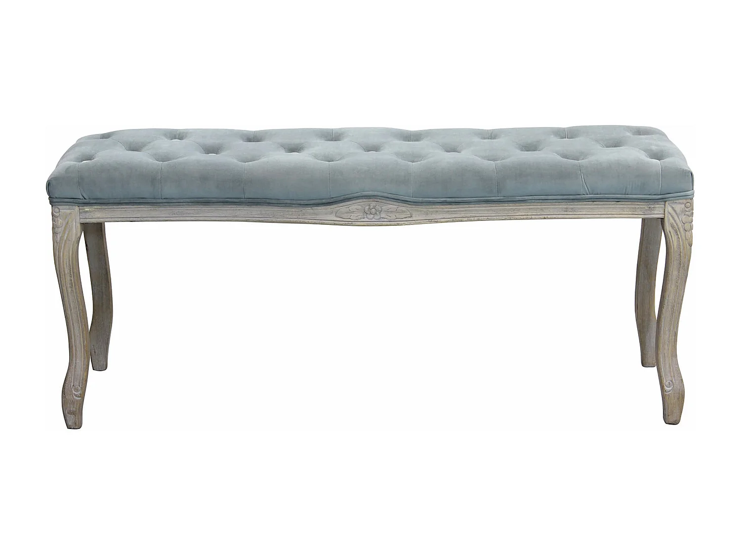 MilaniHome.it - panca vintage in velluto di design moderno vintage cm 110x36x47 hdi coloreGrigio