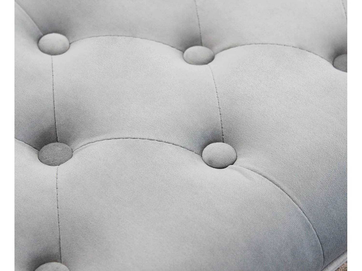 MilaniHome.it - panca vintage in velluto di design moderno vintage cm 110x36x47 hdi coloreGrigio