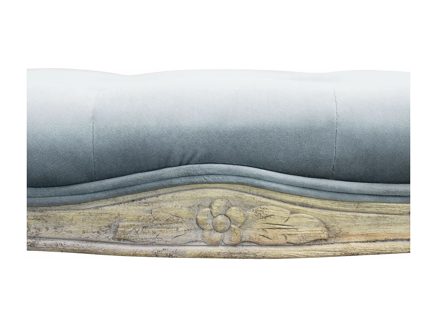 MilaniHome.it - panca vintage in velluto di design moderno vintage cm 110x36x47 hdi coloreGrigio