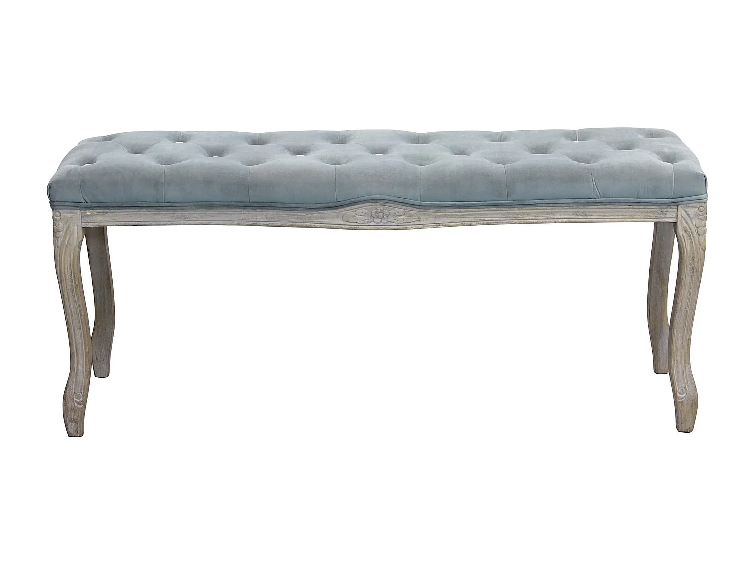 MilaniHome.it - panca vintage in velluto di design moderno vintage cm 110x36x47 hdi coloreGrigio