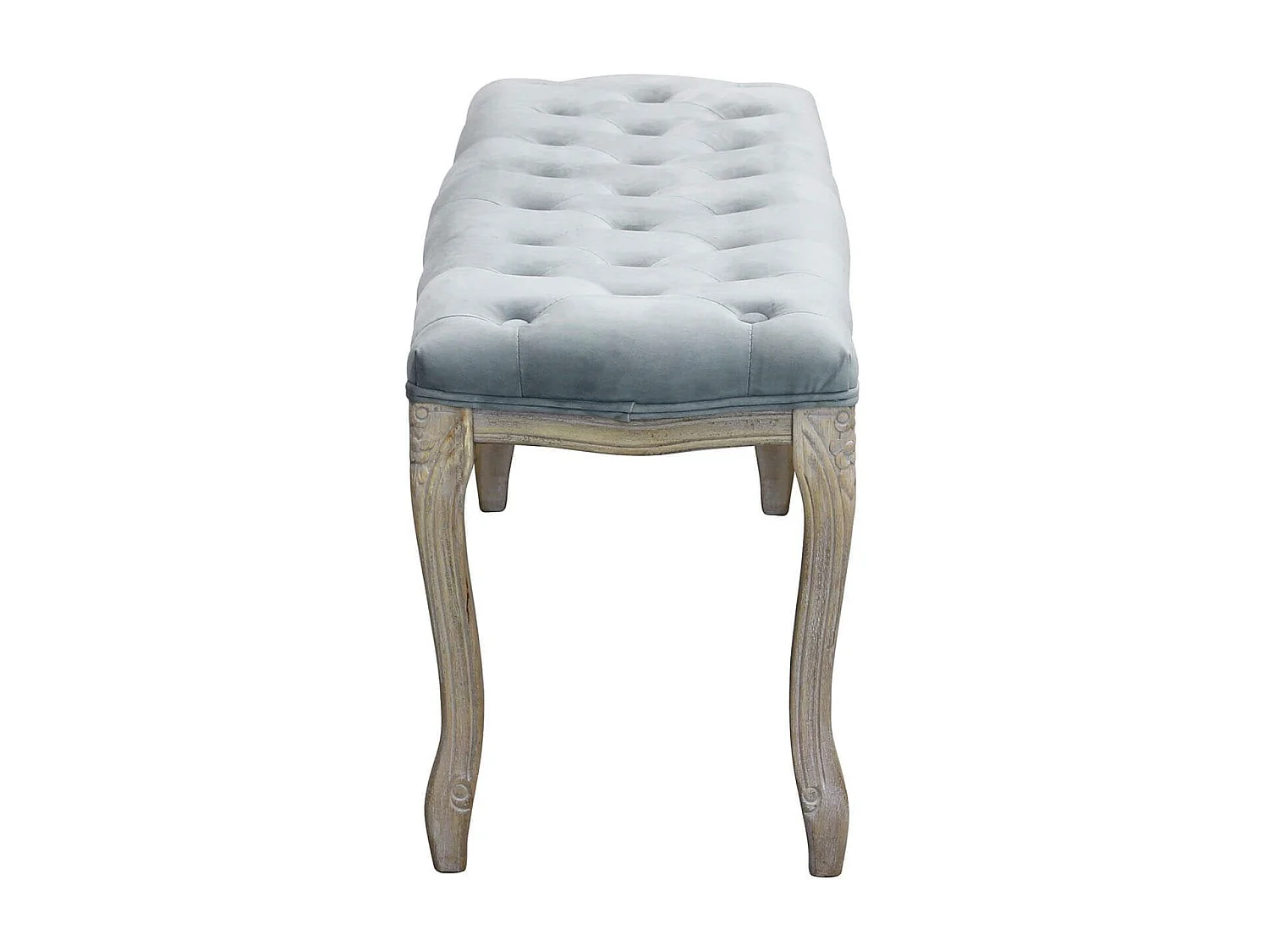 MilaniHome.it - panca vintage in velluto di design moderno vintage cm 110x36x47 hdi coloreGrigio