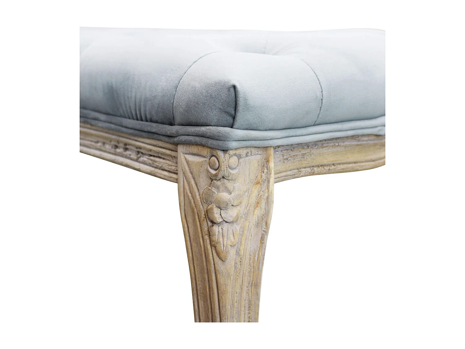 MilaniHome.it - panca vintage in velluto di design moderno vintage cm 110x36x47 hdi coloreGrigio