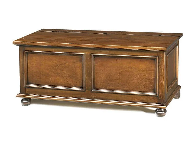 MilaniHome.it - Cassapanca Tinta Noce 100 Per Interno Camera Cameretta Sala Da Pranzo Salotto Cucina Arte Povera Massellodi coloreTinta noce