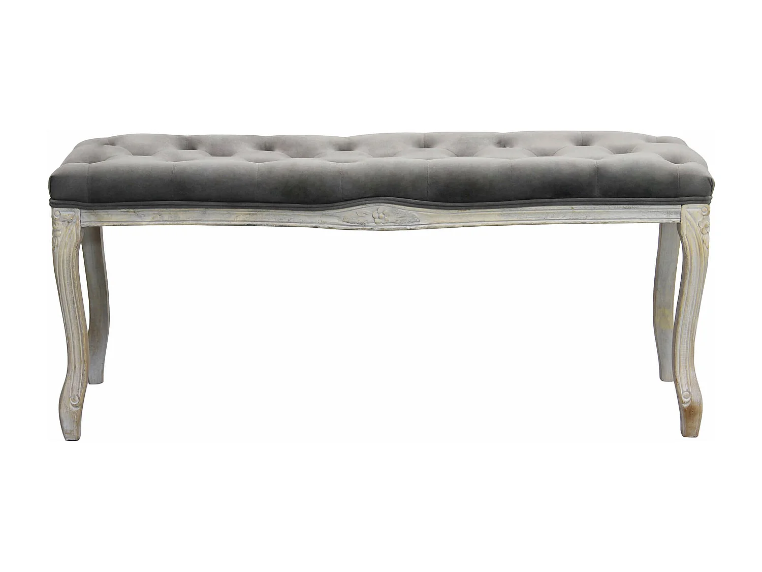 MilaniHome.it - panca vintage in velluto di design moderno vintage cm 110x36x47 hdi coloreTaupe