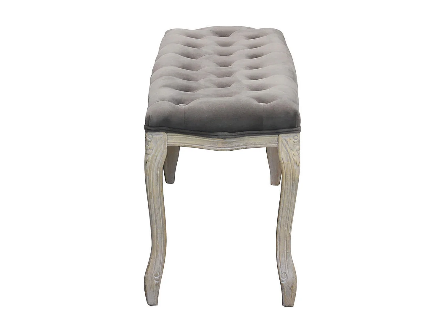 MilaniHome.it - panca vintage in velluto di design moderno vintage cm 110x36x47 hdi coloreTaupe