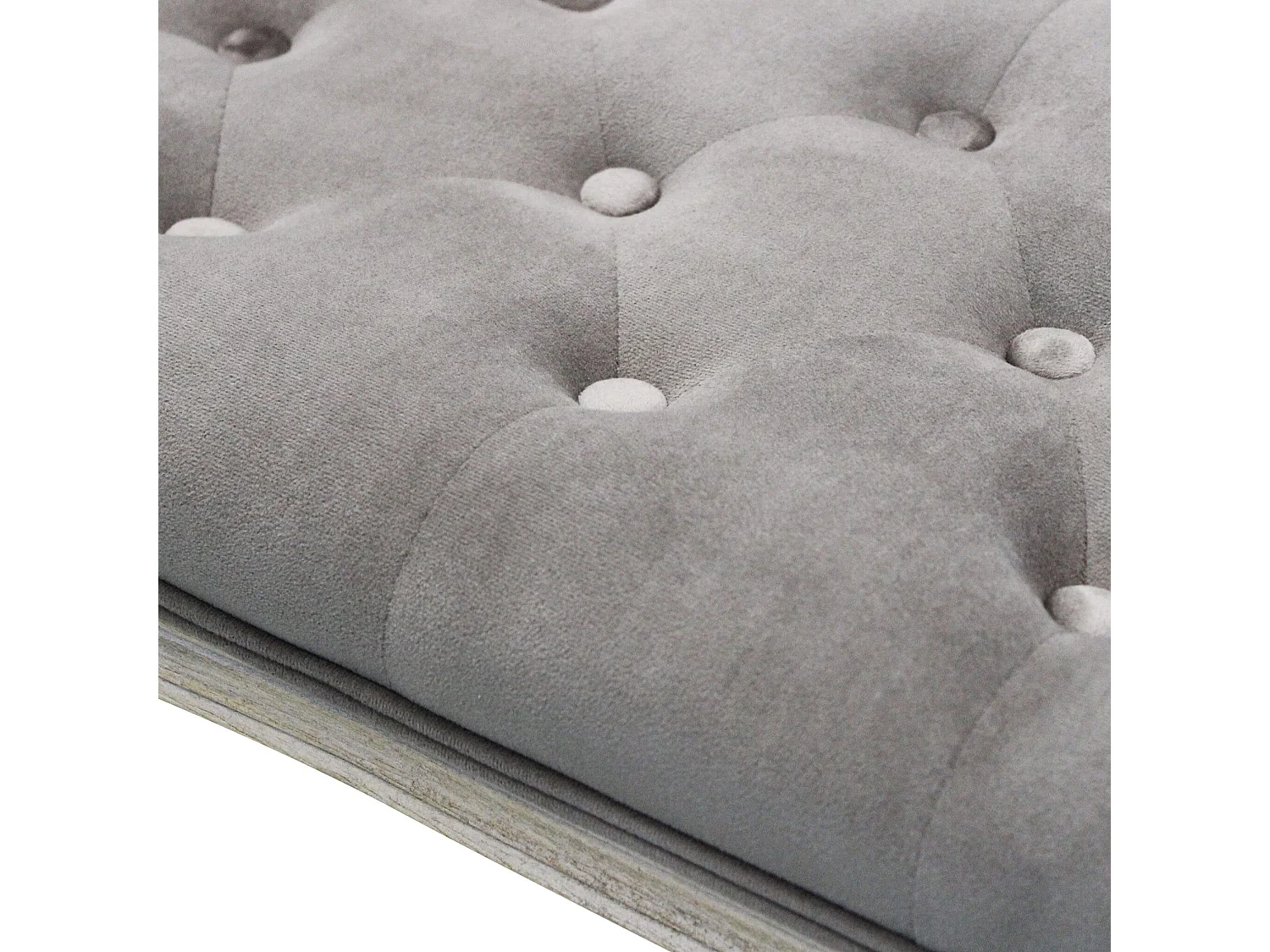 MilaniHome.it - panca vintage in velluto di design moderno vintage cm 110x36x47 hdi coloreTaupe