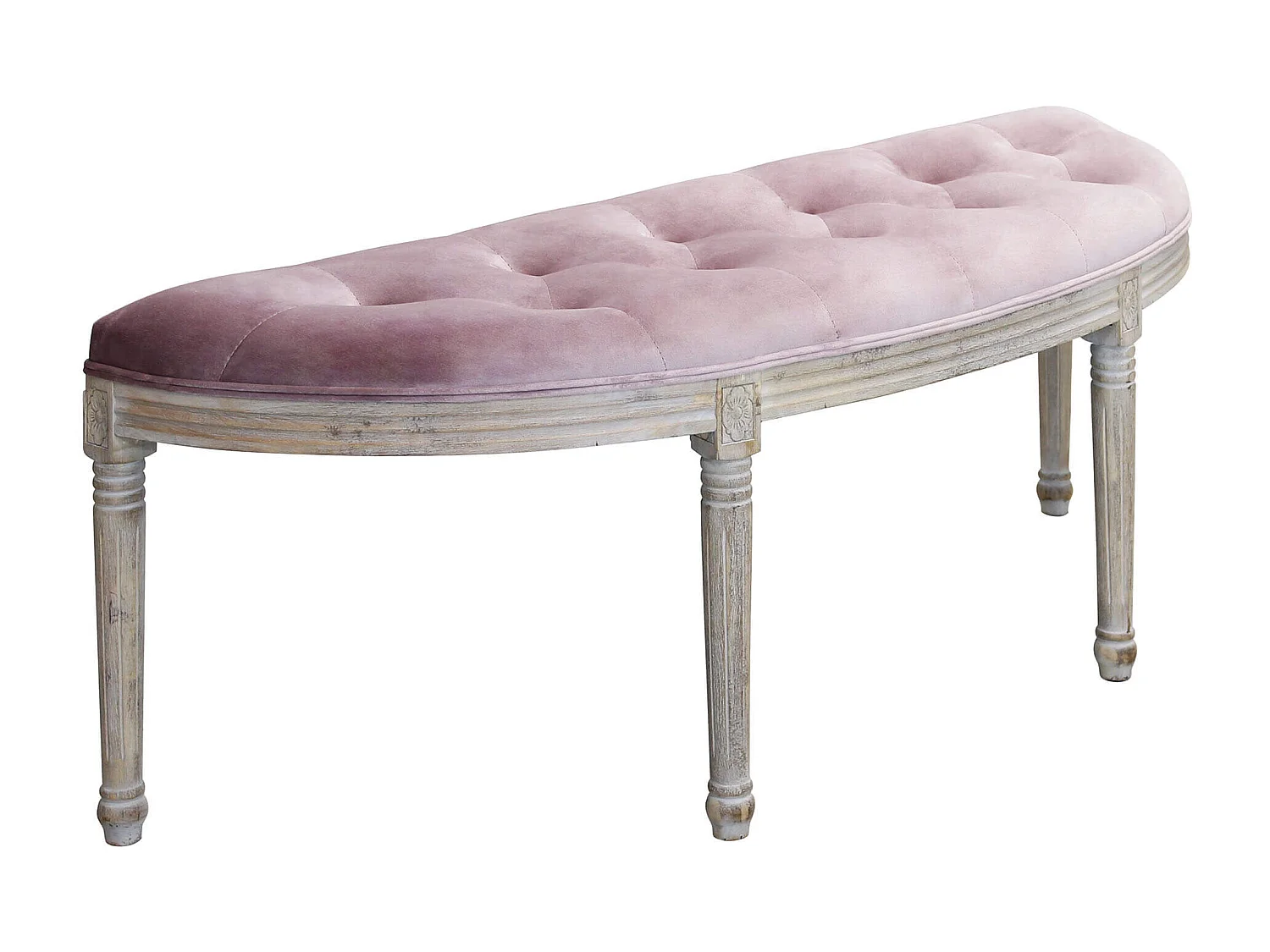 panca vintage in velluto di design moderno vintage cm 125x45x48 h