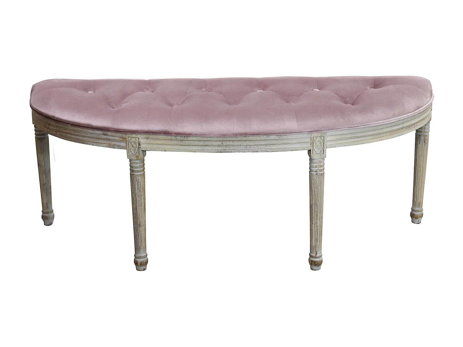 panca vintage in velluto di design moderno vintage cm 125x45x48 h