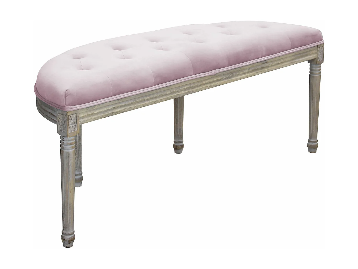 panca vintage in velluto di design moderno vintage cm 125x45x48 h