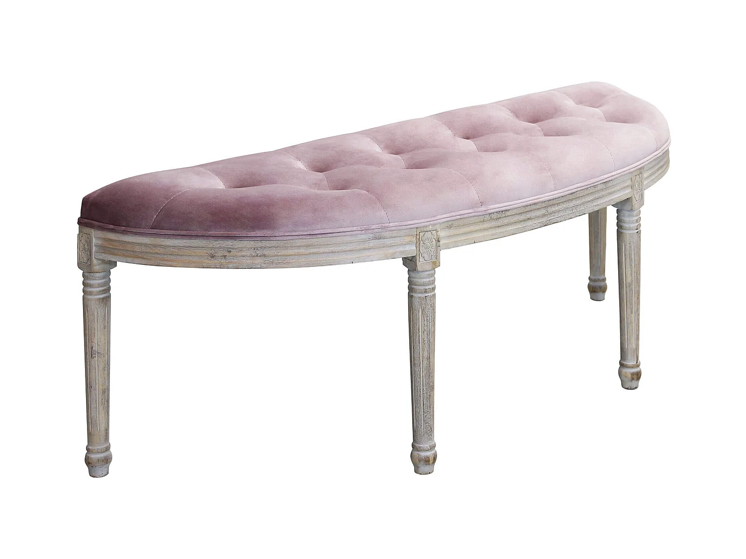 panca vintage in velluto di design moderno vintage cm 125x45x48 h
