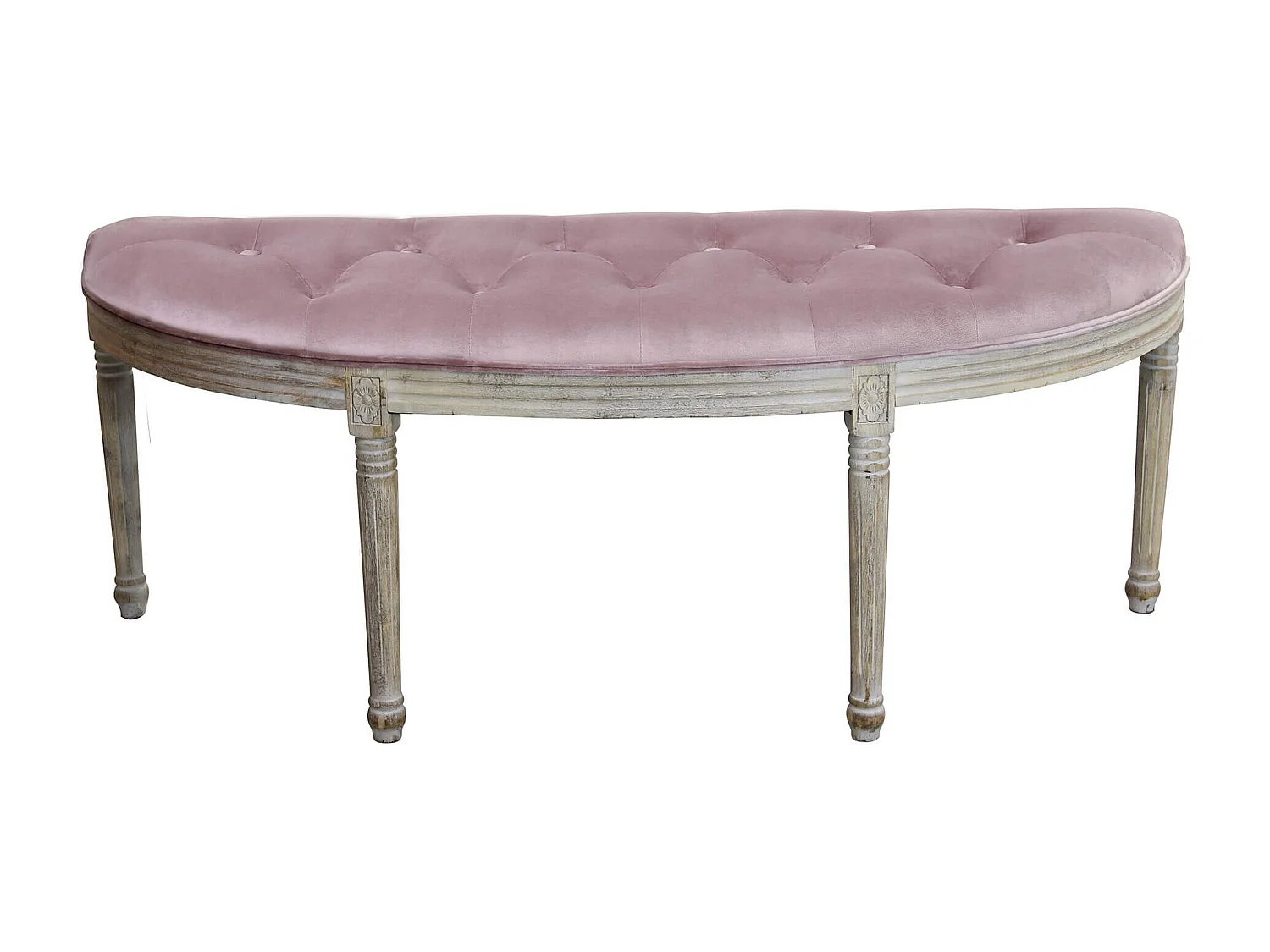 panca vintage in velluto di design moderno vintage cm 125x45x48 h