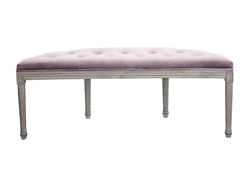 panca vintage in velluto di design moderno vintage cm 125x45x48 h