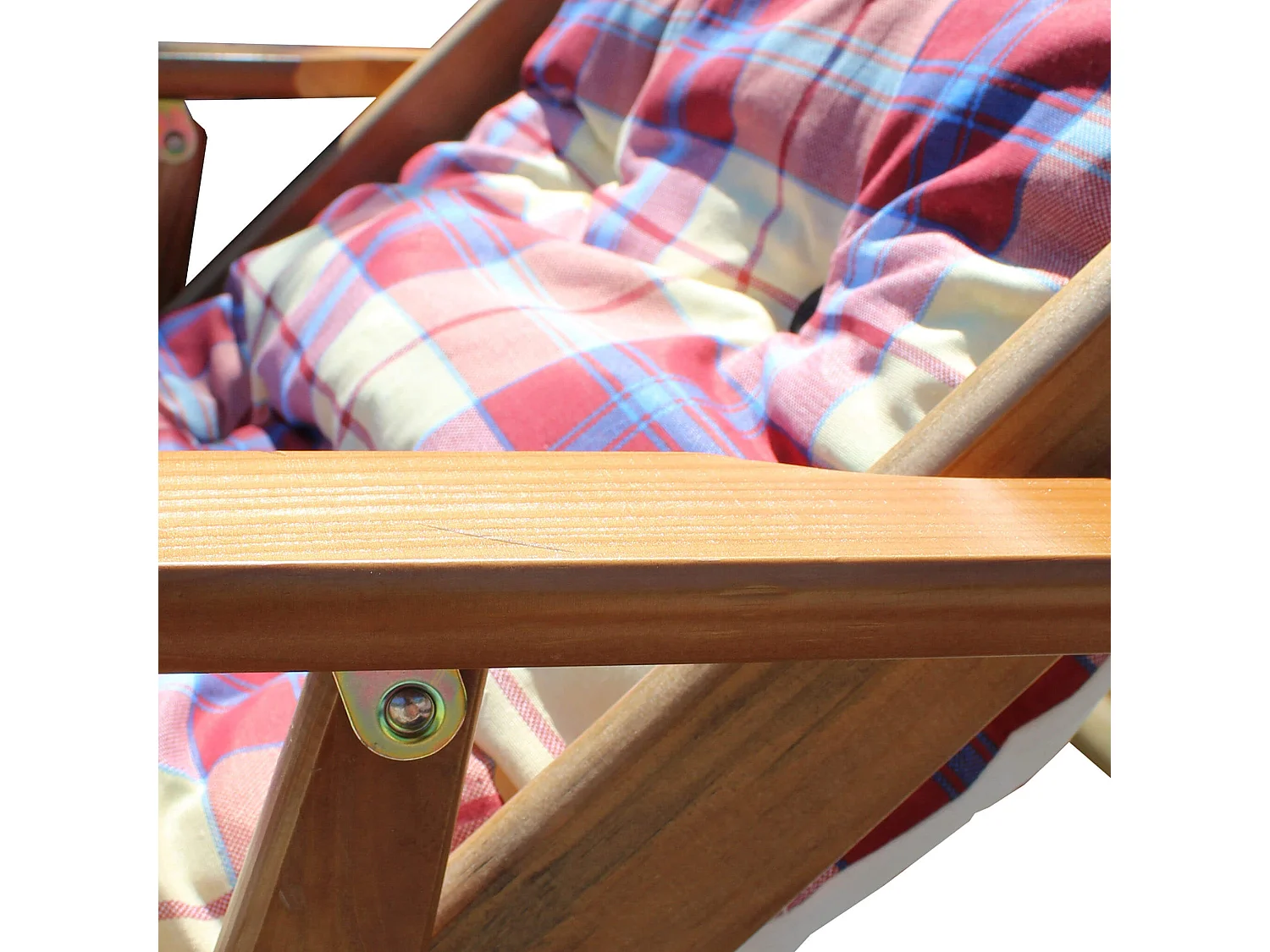 MilaniHome.it - Poltrona Sdraio 3 Posizioni Bordeaux Con Cuscino Per Interno, Veranda Salotto Sdraio Porticodi coloreRosso