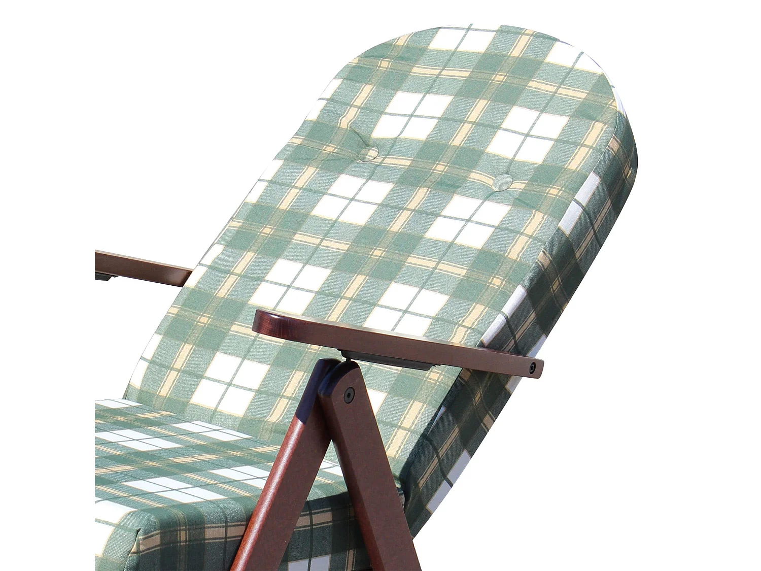 MilaniHome.it - Poltrona Sdraio 4 Posizioni Verde Con Prolunga E Cuscino Per Interno, Veranda Salotto Porticodi coloreVerde