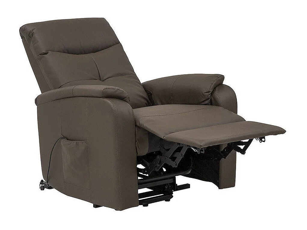 Milani Home - Poltrona Relax Elettrica Confort Imbottita Marrone Per Interno Salotto Per Anziani - Marrone