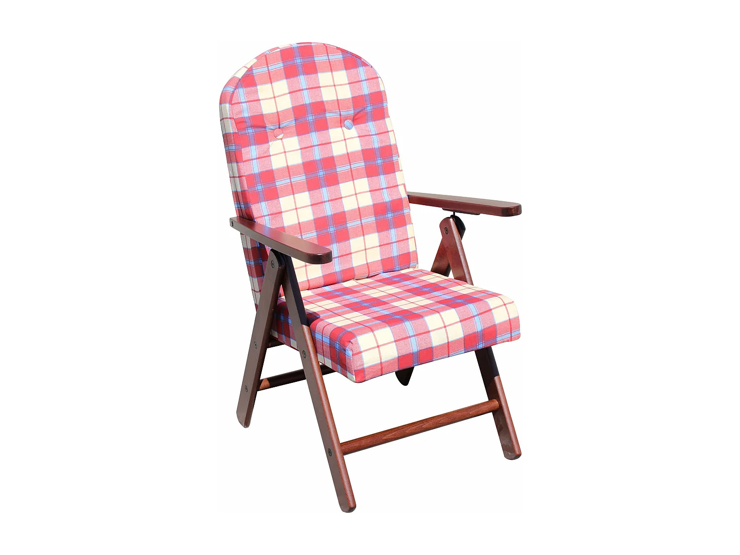 MilaniHome.it - Poltrona Sdraio 4 Posizioni Bordeaux Con Cuscino Per Interno, Veranda Salotto Porticodi coloreRosso