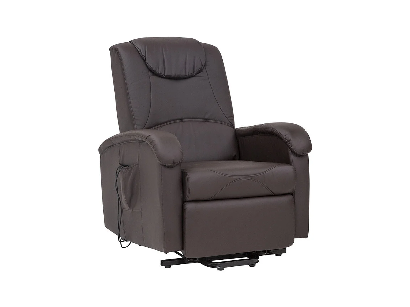 MilaniHome.it - Poltrona Relax Elettrica Reclinabile Confort Imbottita Marrone Per Interno Salotto Per Anzianidi coloreMarrone