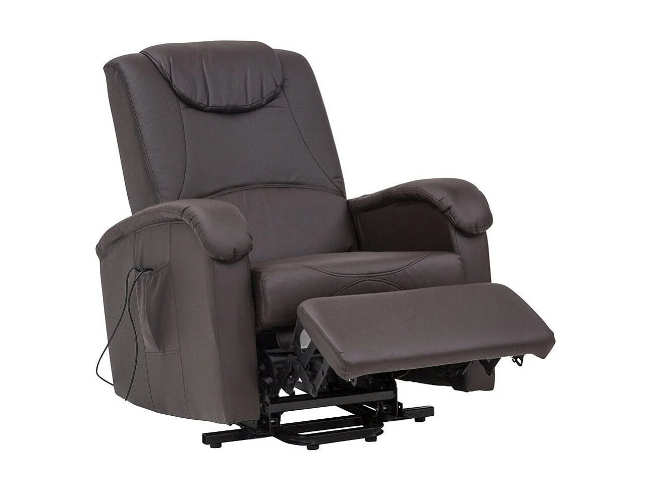 Milani Home - Poltrona Relax Massaggiante Elettrica Confort Imbottita Marrone Per Interno Salotto Per Anziani - Marrone