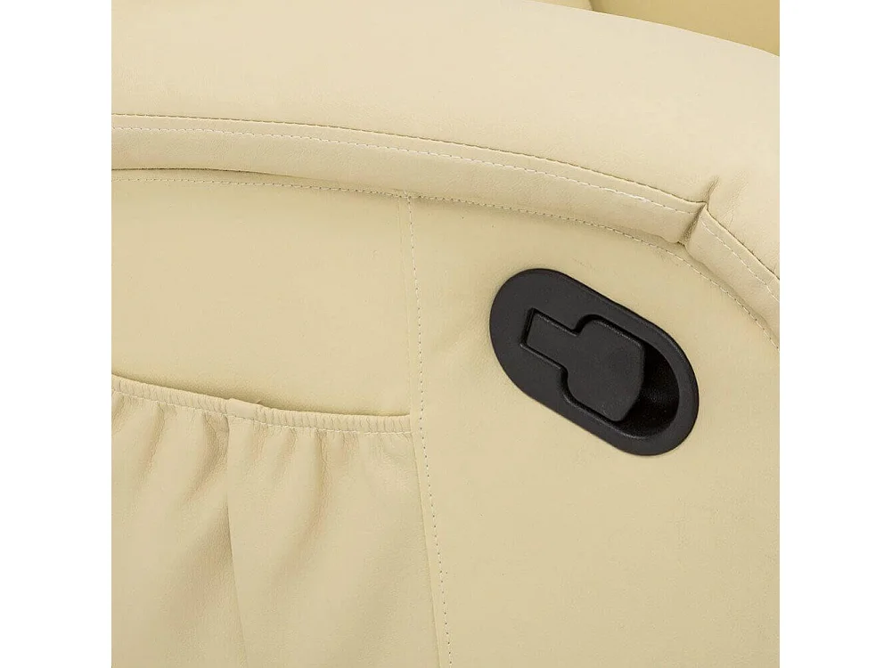 MilaniHome.it - Poltrona Relax Reclinabile Confort Imbottita Beige Per Interno Salotto Per Anzianidi coloreBeige