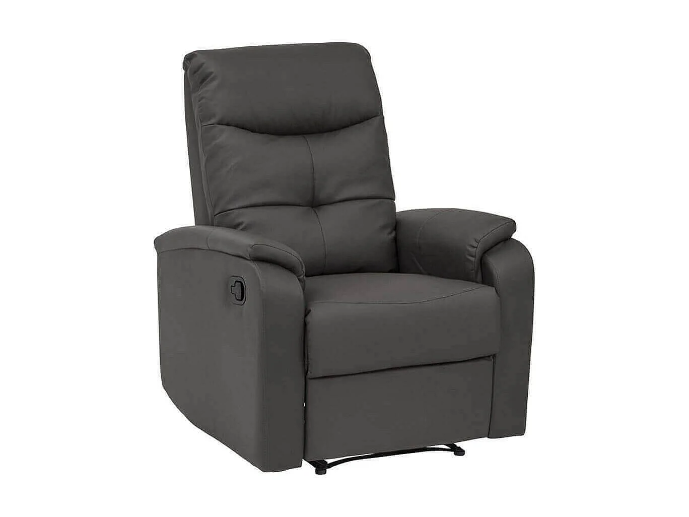 MilaniHome.it - Poltrona Relax Reclinabile Confort Imbottita Per Interno Salotto Per Anzianidi coloreGrigio