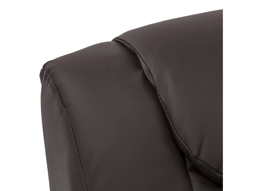 MilaniHome.it - Poltrona Relax Reclinabile Confort Imbottita Marrone Per Interno Salotto Per Anzianidi coloreMarrone