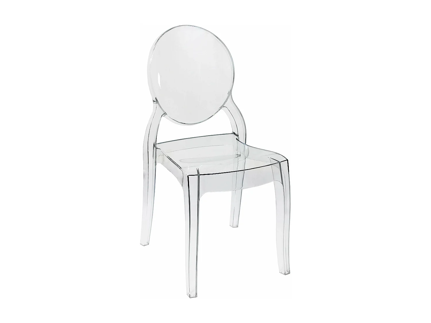 MilaniHome.it - Set Di 2 Sedie Moderne Di Design In Policarbonato Trasparente Per Sala Da Pranzo Cucina Ufficio Ristorante Bardi coloreTrasparente