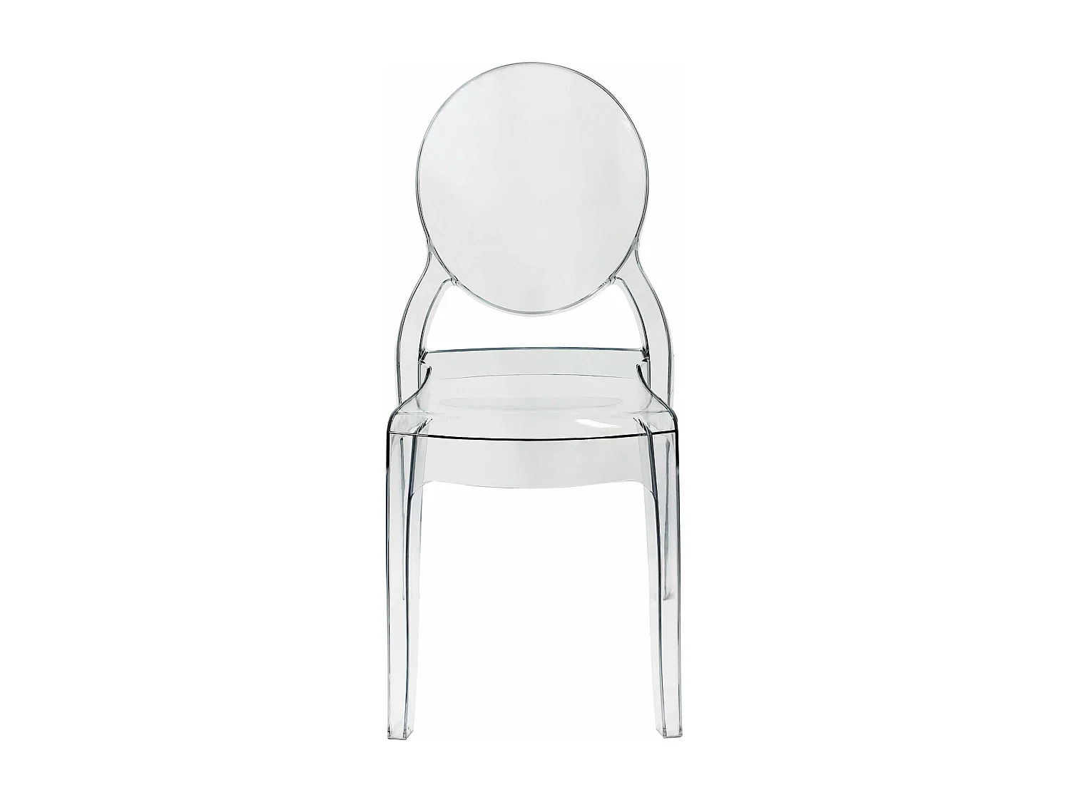 MilaniHome.it - Set Di 2 Sedie Moderne Di Design In Policarbonato Trasparente Per Sala Da Pranzo Cucina Ufficio Ristorante Bardi coloreTrasparente