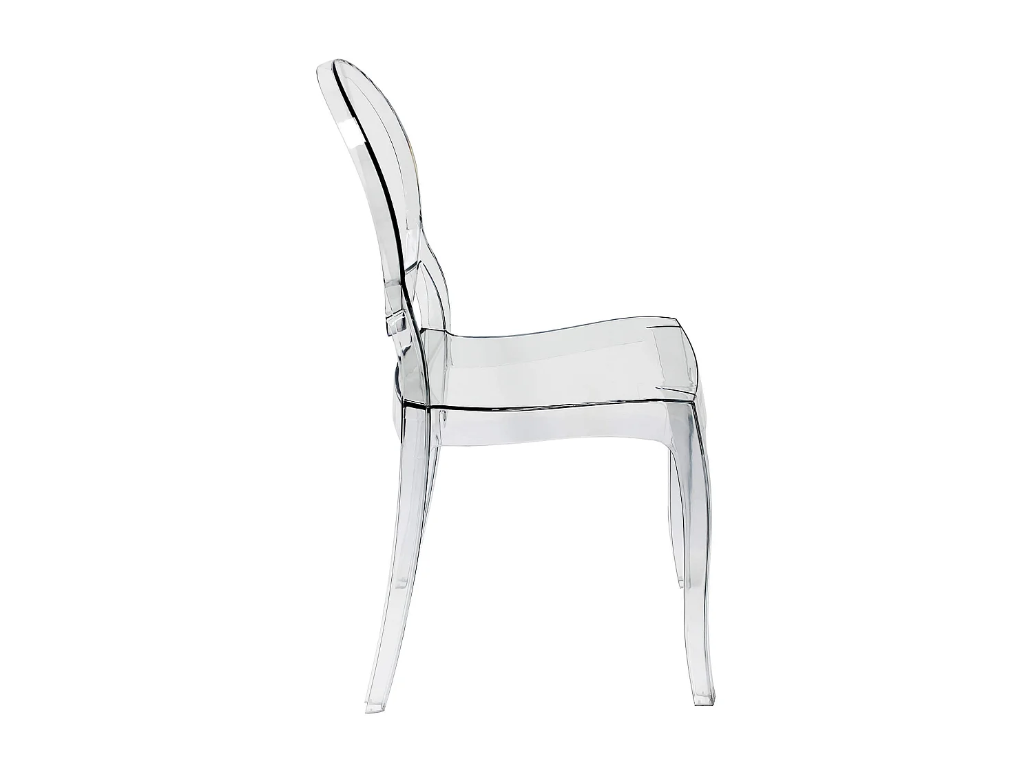 MilaniHome.it - Set Di 2 Sedie Moderne Di Design In Policarbonato Trasparente Per Sala Da Pranzo Cucina Ufficio Ristorante Bardi coloreTrasparente