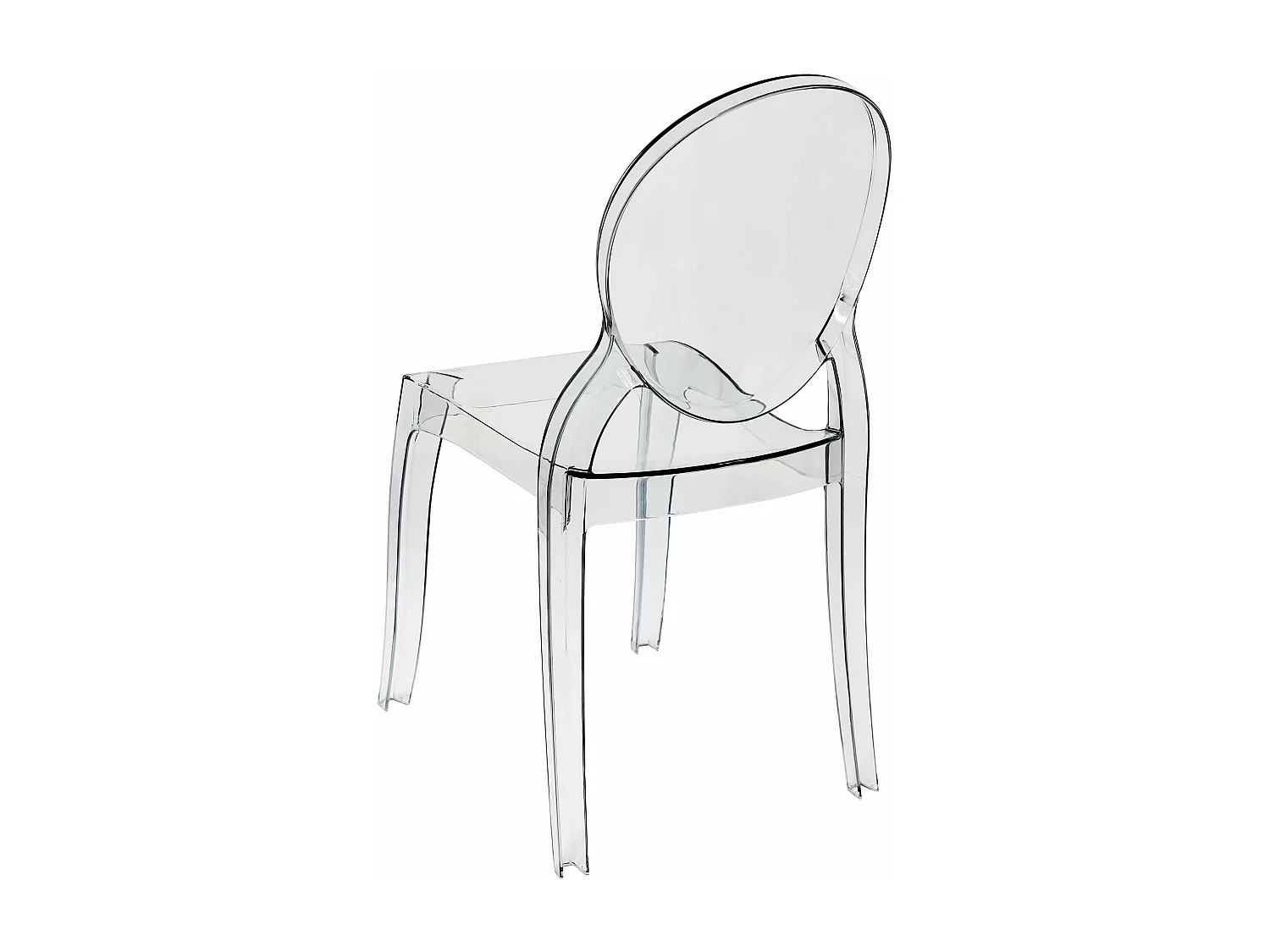 MilaniHome.it - Set Di 2 Sedie Moderne Di Design In Policarbonato Trasparente Per Sala Da Pranzo Cucina Ufficio Ristorante Bardi coloreTrasparente