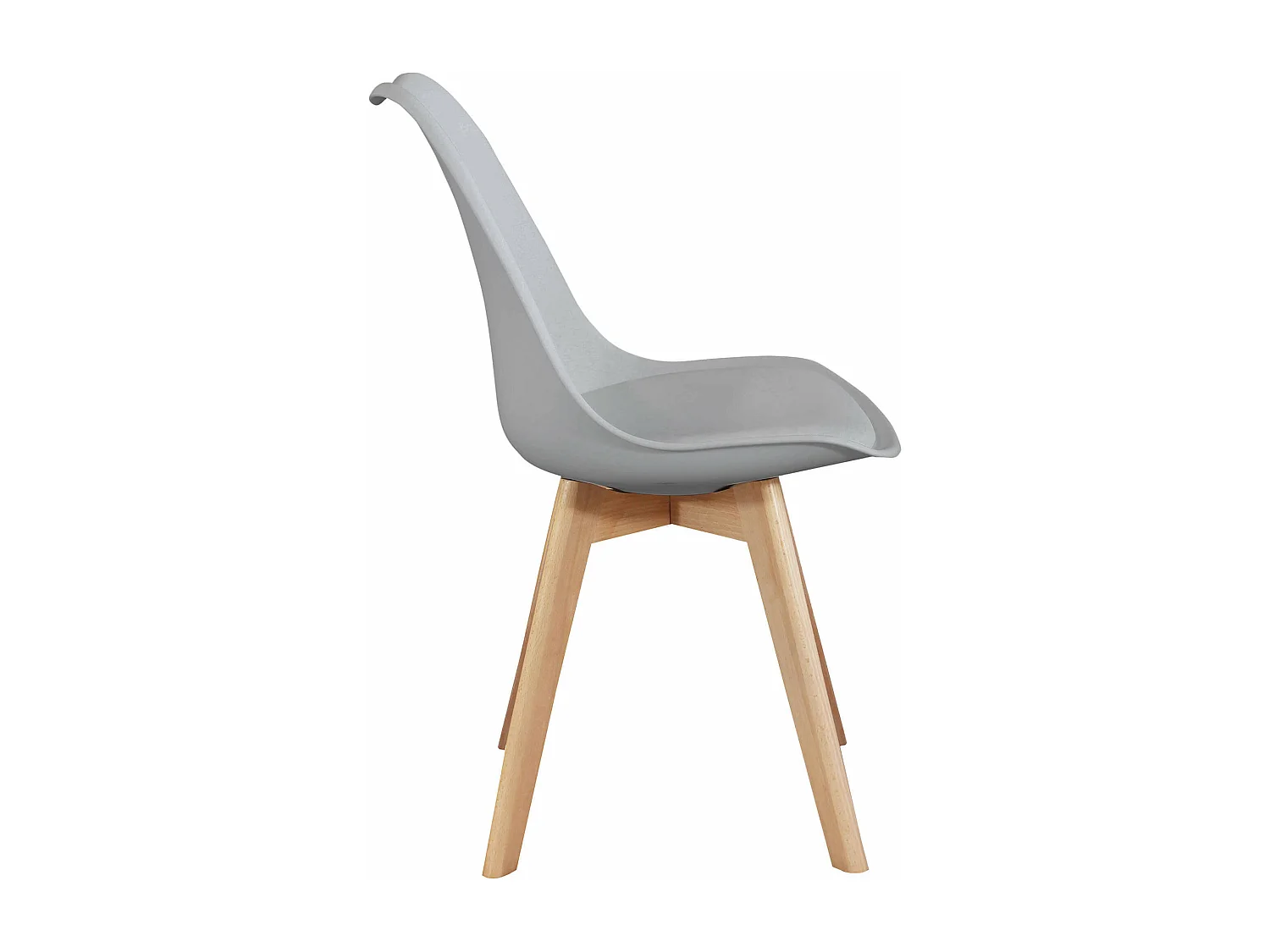 MilaniHome.it - Set Di 2 Sedie Moderne Con Seduta Imbottita Stile Nordico Gambe In Legno Per Sala Da Pranzo Salotto Bar Ristorantedi coloreGrigio