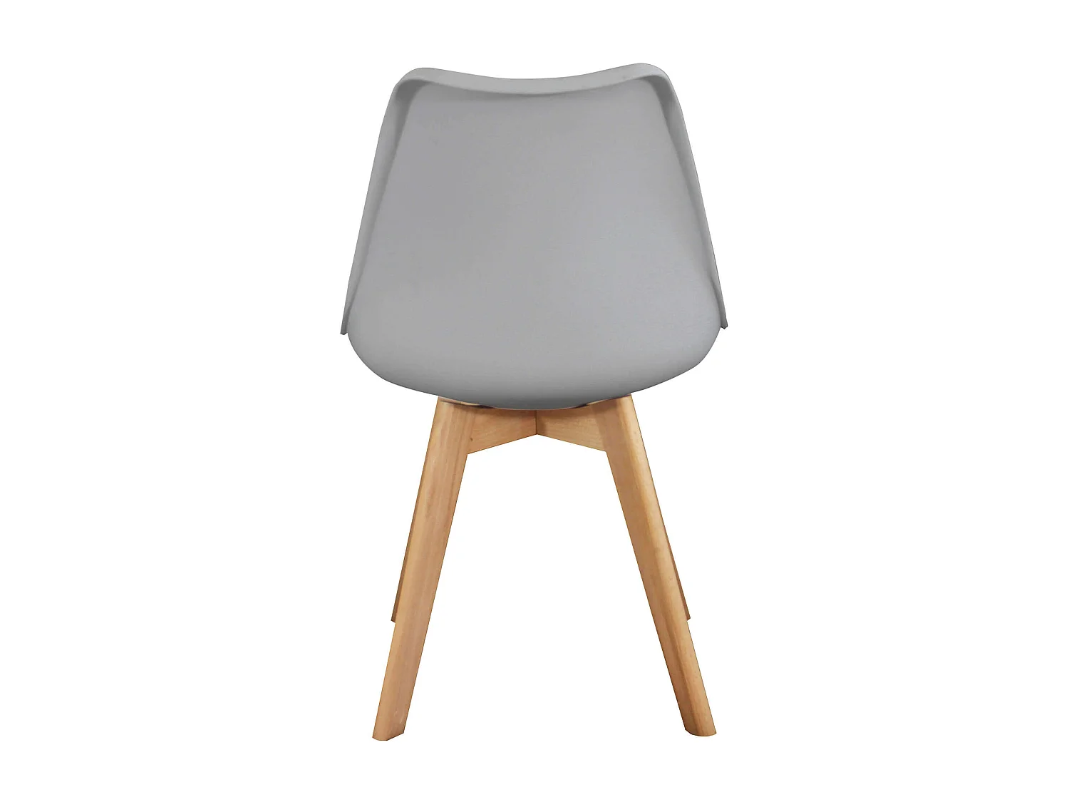 MilaniHome.it - Sedia Moderna Con Seduta Imbottita Stile Nordico Gambe In Legno Per Sala Da Pranzo Salotto Bar Ristorantedi coloreGrigio