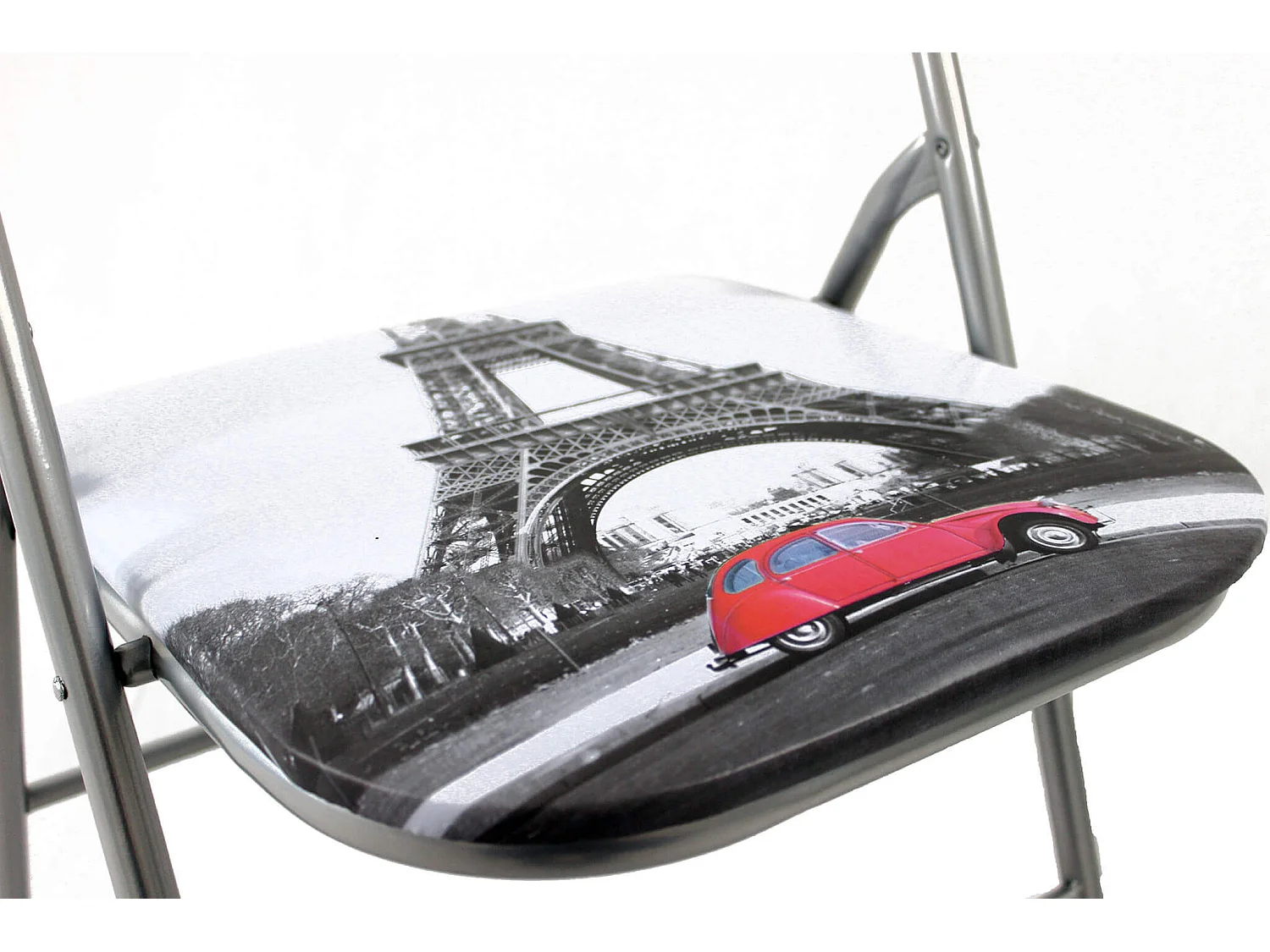 MilaniHome.it - Set Di 6 Sedie Slim Pieghevoli Parigi Di Design Con Comoda Imbottitura Nella Seduta Per Ospiti, Ufficio, Casadi coloreParigi