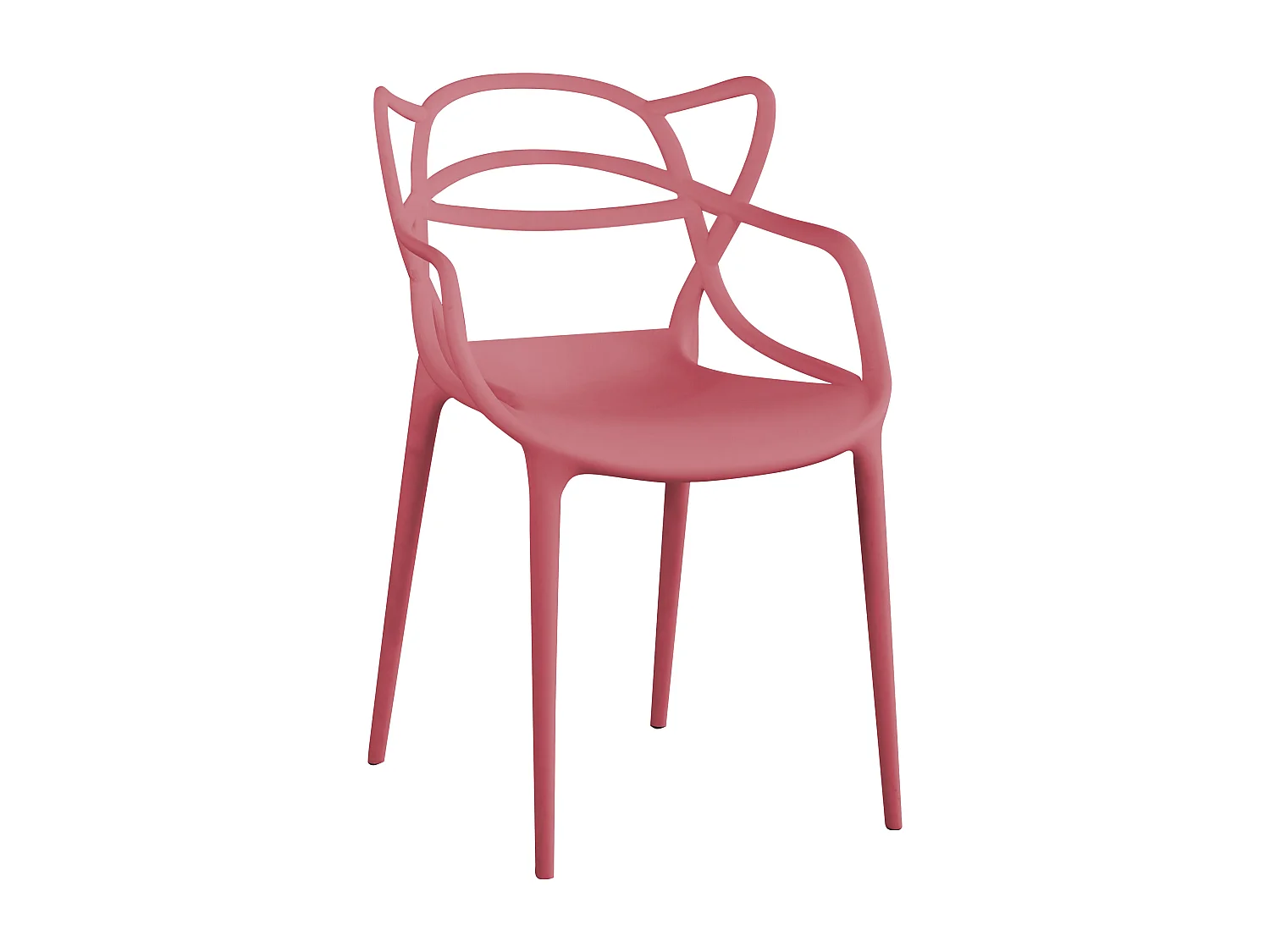 MilaniHome.it - Set Di 2 Sedia In Polipropilene Plastica Rosa Di Alta Qualità Di Design Per Interno E Giardino Stile Moderno Per Sala Da Pranzo, Cucinadi coloreRosa