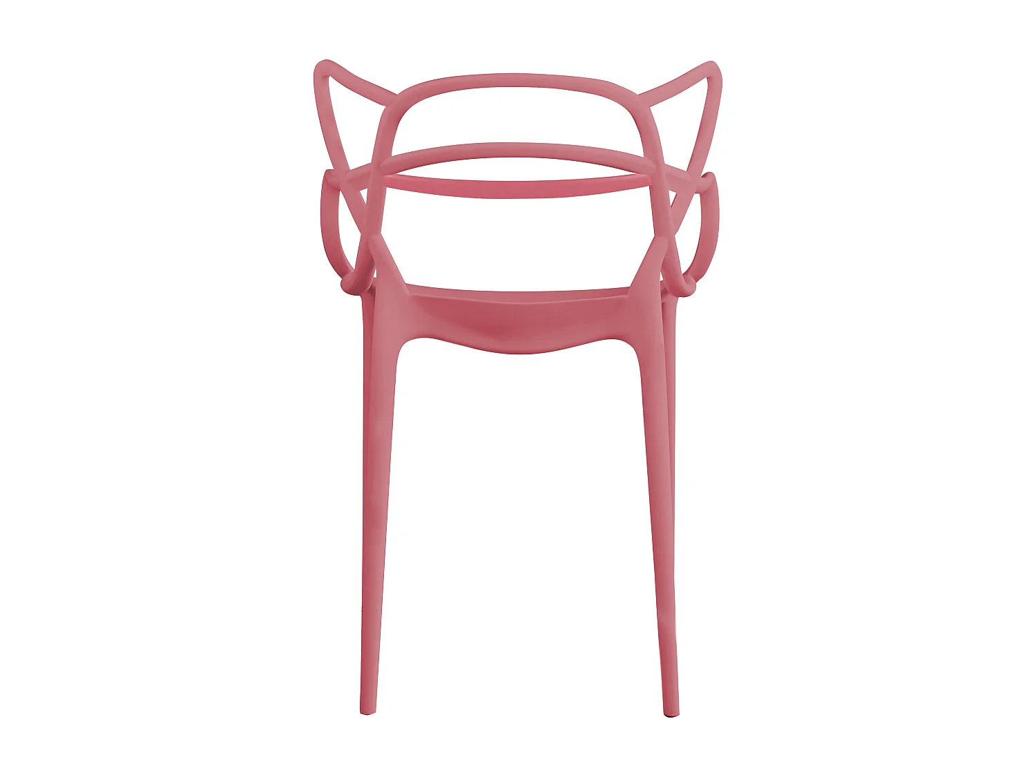 MilaniHome.it - Set Di 2 Sedia In Polipropilene Plastica Rosa Di Alta Qualità Di Design Per Interno E Giardino Stile Moderno Per Sala Da Pranzo, Cucinadi coloreRosa